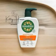 Kem chống nắng cho da nhạy cảm DermaVeen Sensitive Sun SPF 50+ Moisturising Face & Body Cream 500g