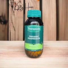 Viên uống Magie Thompson’s Organic 120 viên - Hỗ trợ sức khỏe xương khớp, cơ bắp và hệ thần kinh cho người tập thể thao