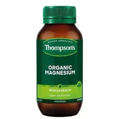 Viên uống Magie Thompson’s Organic 120 viên - Hỗ trợ sức khỏe xương khớp, cơ bắp và hệ thần kinh cho người tập thể thao