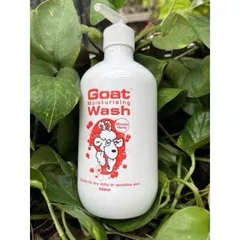 Sữa Tắm từ Sữa Dê Úc Goat Wash 500ml - Dưỡng ẩm, Làm Sạch Da Nhạy Cảm, Mẫn Ngứa với Tinh Dầu Dừa & Mật Ong Manuka