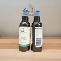 Nước Hoa Hồng Sukin Hydrating Mist Toner 125ml - Mỹ Phẩm Chăm Sóc Da Từ Thiên Nhiên, Cấp Ẩm Và Làm Mát Da