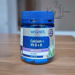 Viên uống Canxi Wagner + Vitamin D3 + K hỗ trợ xương chắc khoẻ - Bổ sung vitamin hiệu quả 100 viên