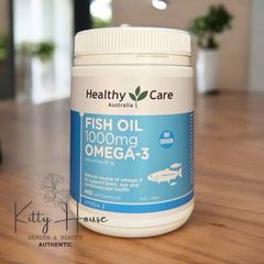 Viên uống Dầu cá Omega 3 Healthy Care 1000mg 400 viên - Hỗ trợ sức khỏe não bộ, mắt và da cho cả gia đình