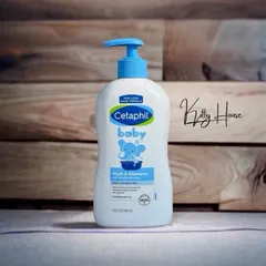Sữa tắm gội Cetaphil Baby Wash & Shampoo chai 400ml