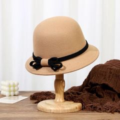 Nón dạ ép tiểu thư dáng chuông nơ nhỏ