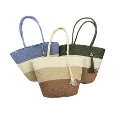 Túi cói bện size lớn chất liệu cói tự nhiên có khoá kéo phù hợp mọi trang phục