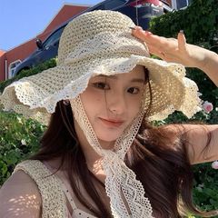 Mũ cói đi biển, nón cói handmade che nắng phong cách vintage  gập thoải mái không lo mất phom