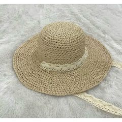 Nón Cói Móc Tay Hình Hạt Thóc Đính Nơ Ren - Mũ Đi Biển Thoáng Khí, Dễ Dàng Uốn Cong, Thời Trang Cho Mọi Khuôn Mặt