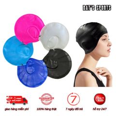 Nón Bơi Silicone Che Kín Tai Cho Trẻ Em Và Người Lớn - Mũ Bơi Chống Nước, Dẻo Dai, Nhiều Màu Sắc Thời Trang