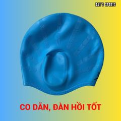 Nón Bơi Silicone Che Kín Tai Cho Trẻ Em Và Người Lớn - Mũ Bơi Chống Nước, Dẻo Dai, Nhiều Màu Sắc Thời Trang
