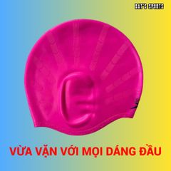 Nón Bơi Silicone Che Kín Tai Cho Trẻ Em Và Người Lớn - Mũ Bơi Chống Nước, Dẻo Dai, Nhiều Màu Sắc Thời Trang