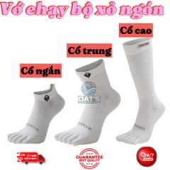 Vớ Xỏ Ngón Chạy Bộ Coolmax - Chống Phồng Rộp Chân, Thoáng Khí, Thấm Húi, Dành Cho Nam Nữ, Hoạt Động Thể Thao