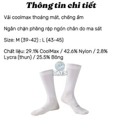 Vớ Xỏ Ngón Chạy Bộ Coolmax - Chống Phồng Rộp Chân, Thoáng Khí, Thấm Húi, Dành Cho Nam Nữ, Hoạt Động Thể Thao