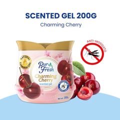 Sáp Thơm Đuổi Muỗi PUR FRESH Gel 200G - Hương Quyến Rũ Từ Tinh Dầu Tự Nhiên - Khử Mùi Hiệu Quả Cho Phòng Ngủ, Phòng Khách