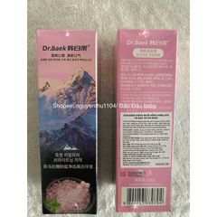 Kem Đánh Răng Muối Hồng Himalaya & Bạc Hà Dr.Baek 150g - Làm Sạch Răng, Khử Mùi Hôi Hiệu Quả Từ Hàn Quốc