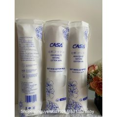 Bông Tẩy Trang Cao cấp CASA Nhật Bản Cotton Pads 120 miếng tròn, Luxury beauty cotton pad