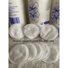 Bông Tẩy Trang Cao cấp CASA Nhật Bản Cotton Pads 120 miếng tròn, Luxury beauty cotton pad