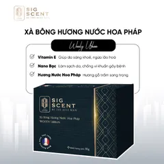 Xà bông Hương Nước Hoa Pháp Woody Urban SIGSCENT 90g - Xà Phòng Tắm Nam Hương Gỗ Sang Trọng, Dưỡng ẩm Chuyên Sâu