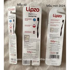 Combo 3 Bàn Chải Đánh Răng Lipzo Ruby Charcoal Cho Răng Nhạy Cảm - Công Nghệ Than Hoạt Tính Kháng Khuẩn Siêu Mềm