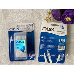 Sale Tăm xỉa răng nha khoa 2 đầu CASA Nhật Bản hộp 160 chiếc, tăm nhựa nha khoa Nhật
