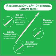 Sale Tăm xỉa răng nha khoa 2 đầu CASA Nhật Bản hộp 160 chiếc, tăm nhựa nha khoa Nhật