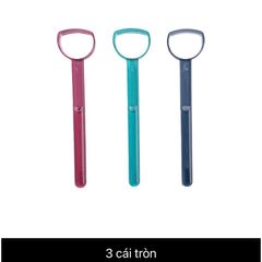 Combo 3 dụng cụ cạo lưỡi/vệ sinh lưỡi Okina Inochi nhựa nguyên sinh ,cạo lưỡi inochi chính hãng