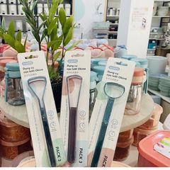 Combo 3 dụng cụ cạo lưỡi/vệ sinh lưỡi Okina Inochi nhựa nguyên sinh ,cạo lưỡi inochi chính hãng