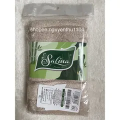 Khăn Mặt Salina Cao Cấp Vải Sợi Tre 28x48cm - Mềm Mại, Thấm Hút Tốt - Kháng Khuẩn Từ Thiên Nhiên, Thương Hiệu Aristino