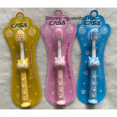 Bàn Chải Đánh Răng Trẻ Em Casa Hello Kitty Siêu Mềm - Dành Cho Bé 3-10 Tuổi, Lông Tơ Nha Khoa, Thiết Kế Dễ Thương