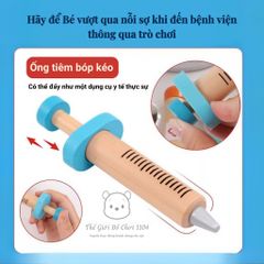 Bộ Đồ Chơi Bác Sĩ Bằng Gỗ 20 Chi Tiết - Bộ Phát Triển Kỹ Năng Tư Duy Cho Bé, Giúp Trẻ Vượt Qua Nỗi Sợ Bác Sĩ Thú Vị