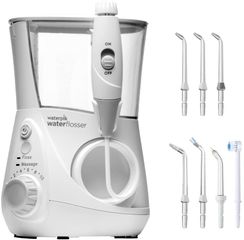 Máy Tăm Nước Waterpik WP-662EU Ultra Professional Trắng - Dụng Cụ Chăm Sóc Răng Miệng Hiệu Quả Với 7 Đầu Xịt và 10 Mức Áp Suất