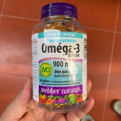 Viên Uống Dầu Cá Webber Naturals Omega-3 Triple Concentration AEP/ADH - Hỗ Trợ Sức Khỏe Tim Mạch, Não Bộ, Và Độ Bền Da