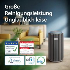 Máy lọc không khí Philips AC3210/12 130m2 - Bộ lọc HEPA 3 lớp, Chống dị ứng ECARF, Kết nối ứng dụng Air+