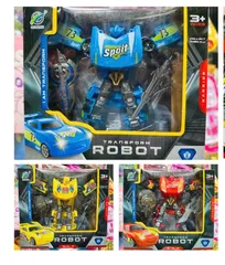 Đồ Chơi Lắp Ghép Biến Hình Xe Ô Tô Robot Transform - Đồ Chơi Sáng Tạo Cho Trẻ Em, Giao Màu Ngẫu Nhiên
