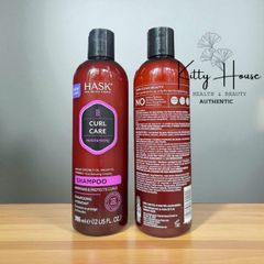 Dầu gội và dầu xả HASK Curl Care 355ml - Bảo vệ và Dưỡng Ẩm cho Tóc Uốn, Tóc Xoăn - Dầu Dừa và Argan tự nhiên