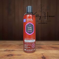 Dầu gội và dầu xả HASK Curl Care 355ml - Bảo vệ và Dưỡng Ẩm cho Tóc Uốn, Tóc Xoăn - Dầu Dừa và Argan tự nhiên