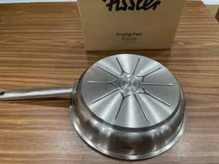 Chảo Fissler Original Profi Collection 24cm - Chảo Inox Chuyên Nghiệp Không Tráng Phủ, Dùng Cho Bếp Từ và Lò Nướng, Hàng Đức