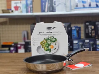 Chảo Fissler Protect Steelux Premium 24cm - Chống dính cao cấp, bằng thép không gỉ, an toàn cho sức khỏe, bếp từ và mọi loại bếp
