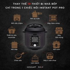 Nồi áp suất điện thông minh Instant Pot Pro 10 trong 1 - Nấu ăn nhanh chóng, đa chức năng, tiết kiệm năng lượng và giữ lại dinh dưỡng