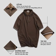 Áo Polo Nam Thun Tổ Ong BROWNIE - Thoáng Mát, Thấm Hút Tốt, Kiểu Dáng Thanh Lịch, Lựa Chọn Đi Làm, Đi Chơi Thời Trang Năng Đ động