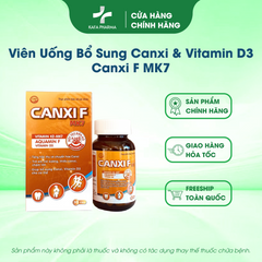Viên Uống Canxi F MK7 - Hỗ Trợ Phát Triển Chiều Cao & Ngăn Ngừa Loãng Xương, Hộp 30 Viên Dành Cho Trẻ & Người Lớn