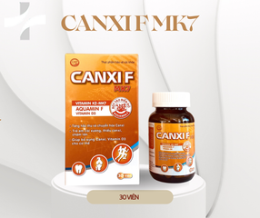 Viên Uống Canxi F MK7 - Hỗ Trợ Phát Triển Chiều Cao & Ngăn Ngừa Loãng Xương, Hộp 30 Viên Dành Cho Trẻ & Người Lớn