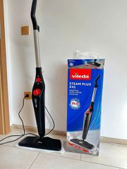 Cây Lau Nhà Hơi Nước Vileda Steam Plus XXL - Diệt Khuẩn, Dung Tích 400ml, Combo 2 Khăn Lau Cao Cấp, Dễ Dàng Sử Dụng, An Toàn Cho Gia Đình