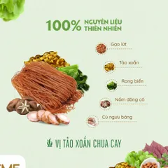 Bún gạo lứt ăn liền NGON & THON thuần chay healthy eatclean