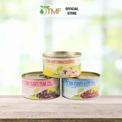 Set hộp giấy combo 3 hộp cơm hạt dinh dưỡng sang trọng và tiện lợi mang tặng, biếu Tâm Minh Foods