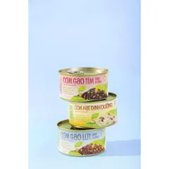 Combo mix 3 lon Cơm gạo tím, cơm gạo lứt và cơm hạt dinh dưỡng ăn liền 160g TÂM MINH FOODS