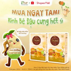 Combo 2 Hộp Bột Ngũ Cốc Nảy Mầm Tami - 100% Thiên Nhiên Giảm Cân, Dinh Dưỡng Cho Mọi Đối Tượng