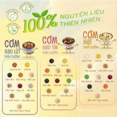 Combo 4 lon Cơm gạo lứt dinh dưỡng ăn liền 160g TÂM MINH FOODS