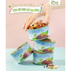 Combo mix 6 lon Cơm gạo tím và cơm gạo lứt dinh dưỡng ăn liền 160g TÂM MINH FOODS