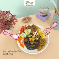 Combo mix 6 lon Cơm gạo tím và cơm gạo lứt dinh dưỡng ăn liền 160g TÂM MINH FOODS
